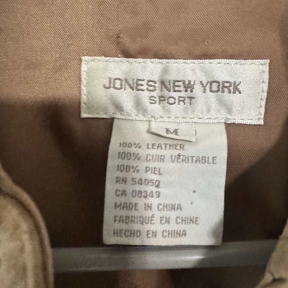 Vintage Jones New York Sport Leather/suede barn rodeo jacket  shirt size m - Picture 6 of 9